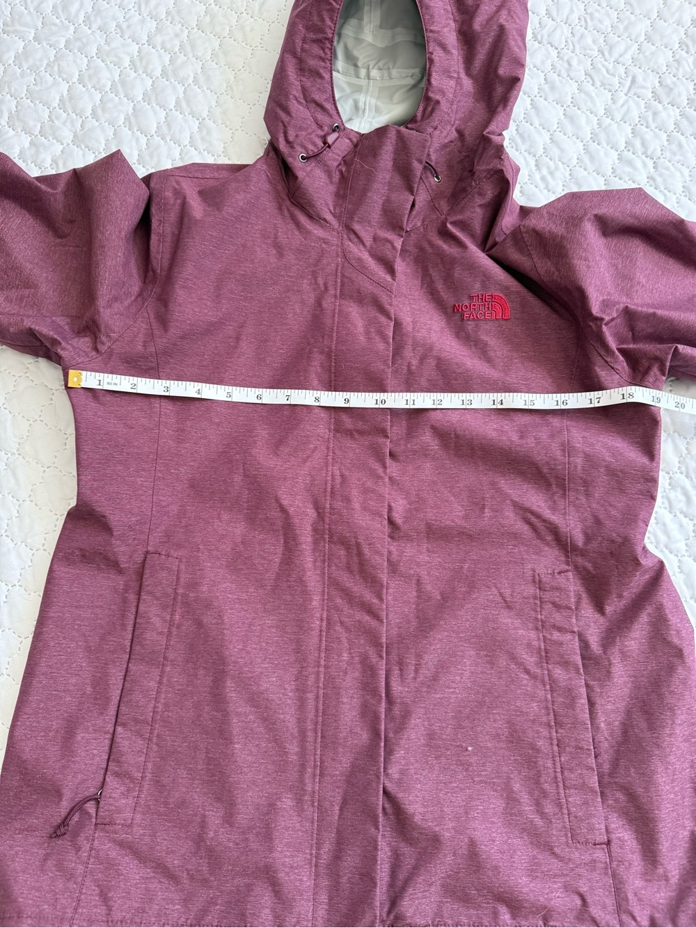 The North Face Women’s Hooded Rain Jacket — Maroon - Picture 12 of 12